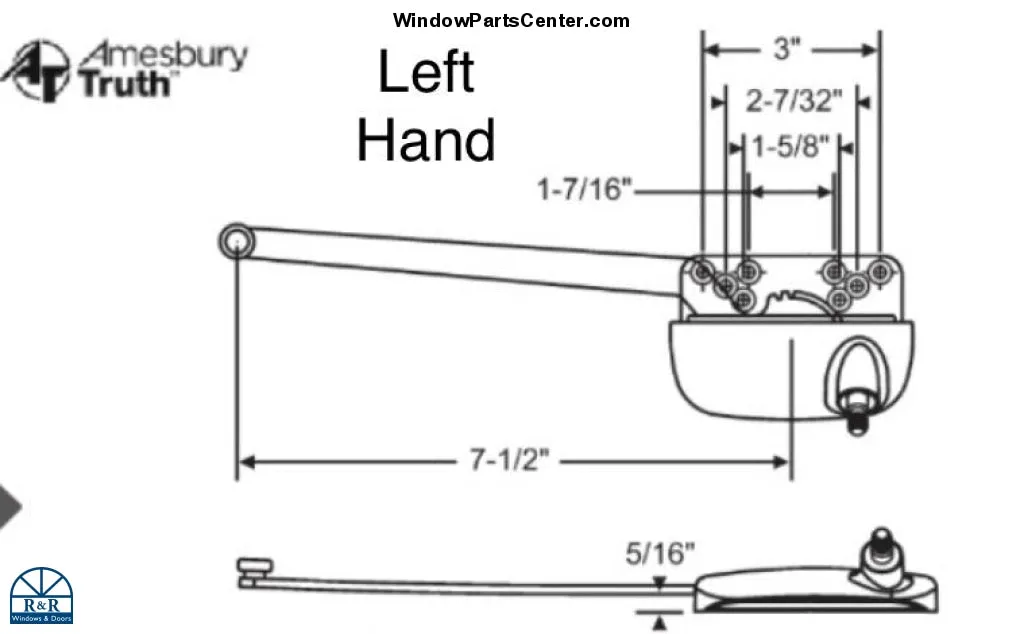 109 Operator -Short Arm (7 1/2")