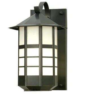 11"W Tyrolean Lantern Outdoor Wall Sconce