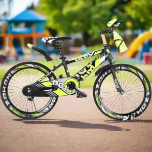 16" Bicycle with Bottle | Black/Yellow