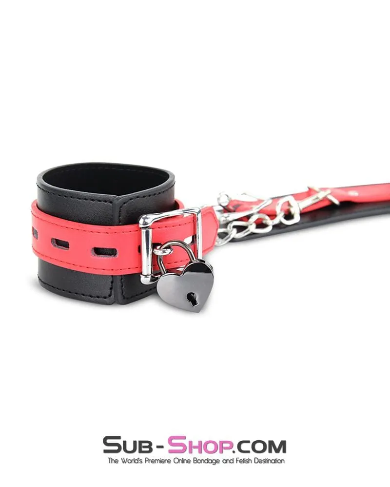 9725AE      Black Chrome Heart Bondage Gear Padlock - MEGA Deal