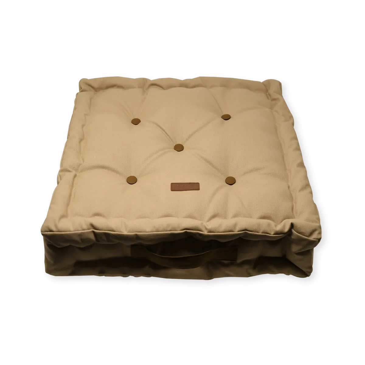 Acrylic Coated Floor Cushion - Kyoko - Sand