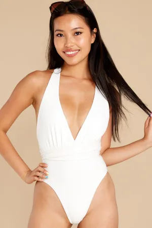 Allegra Cream One Piece Swimsuit