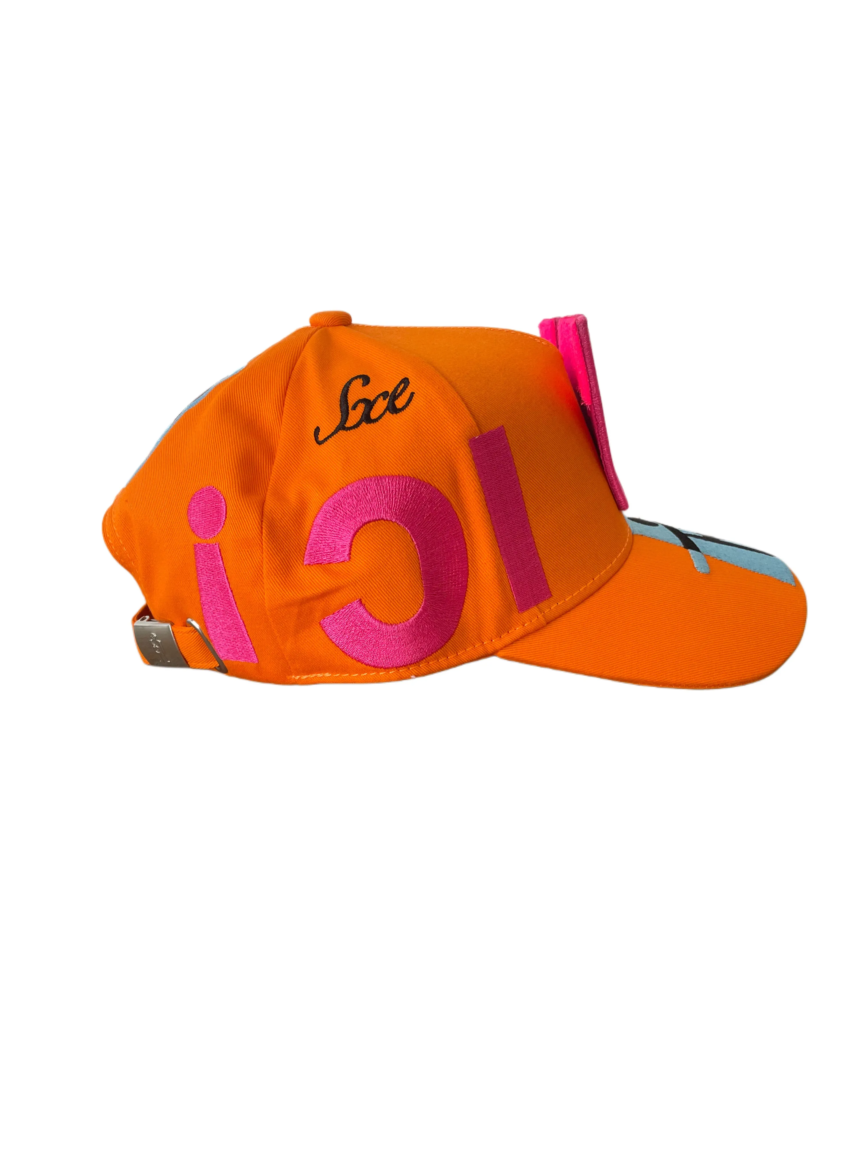 Atomic Cap with Detachable Patch Fluo Orange