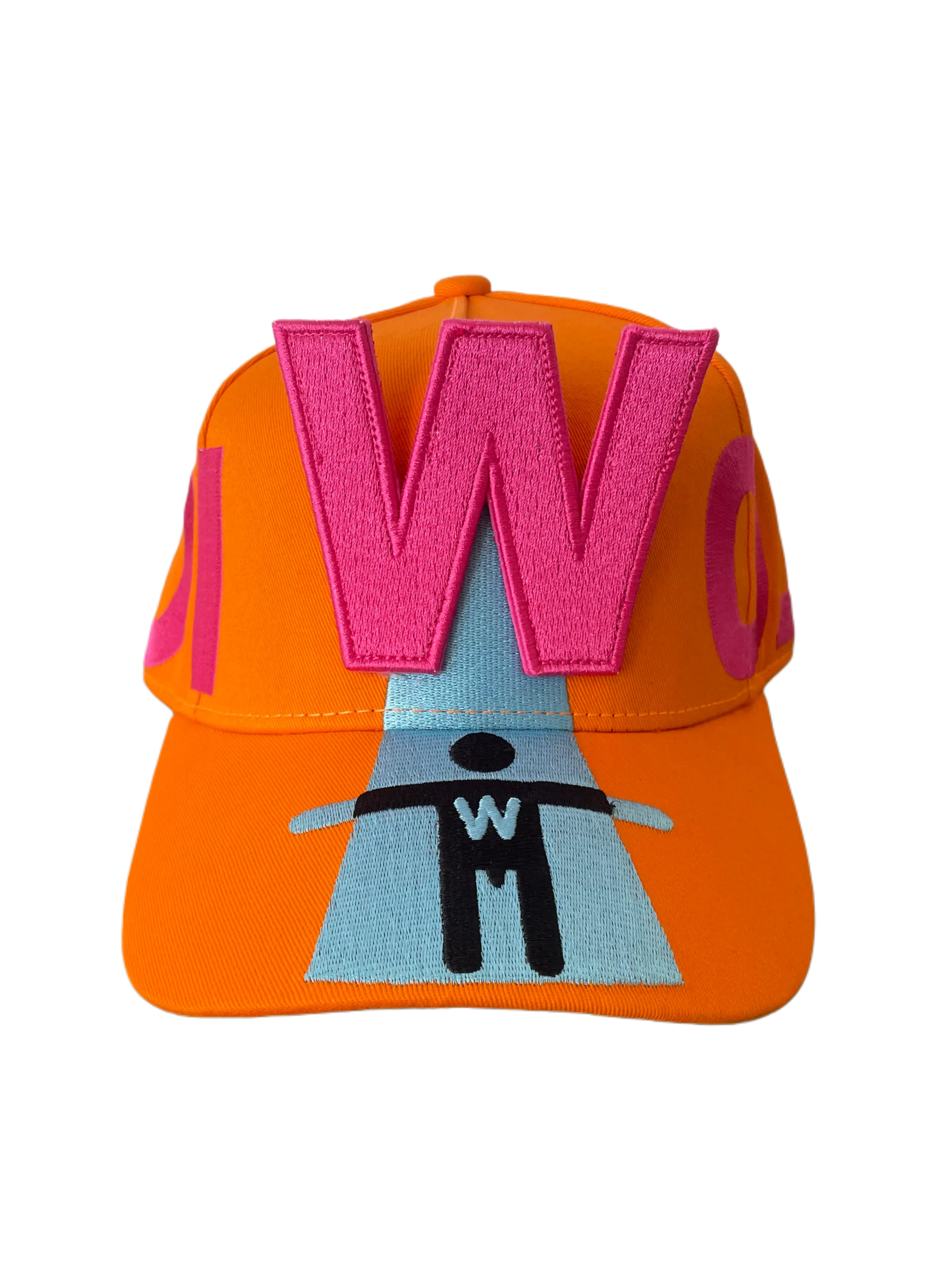 Atomic Cap with Detachable Patch Fluo Orange