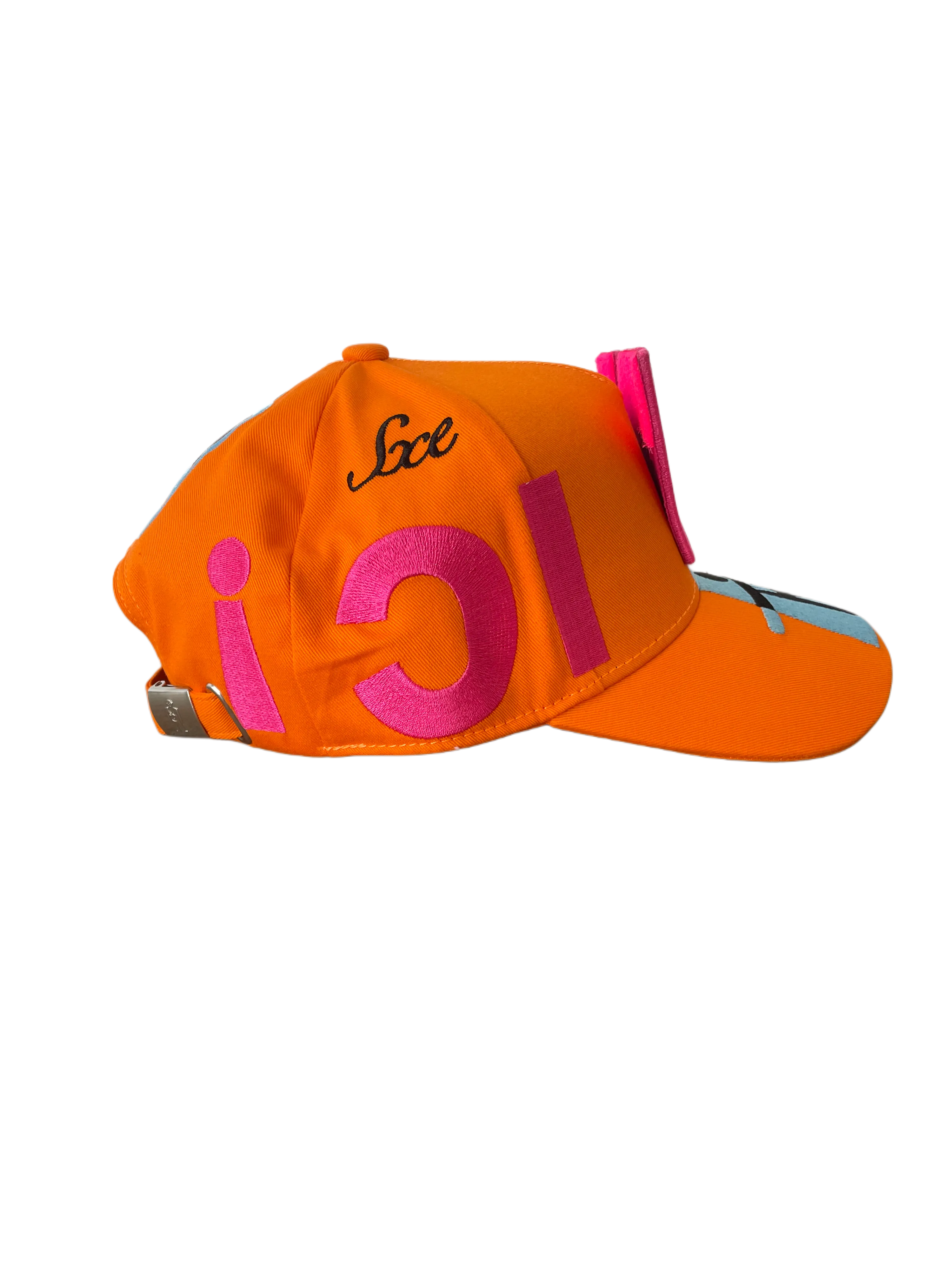 Atomic Cap with Detachable Patch Fluo Orange