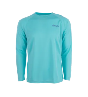 Bimini Bay Cabo Crew Long Sleeve Aqua Shirt