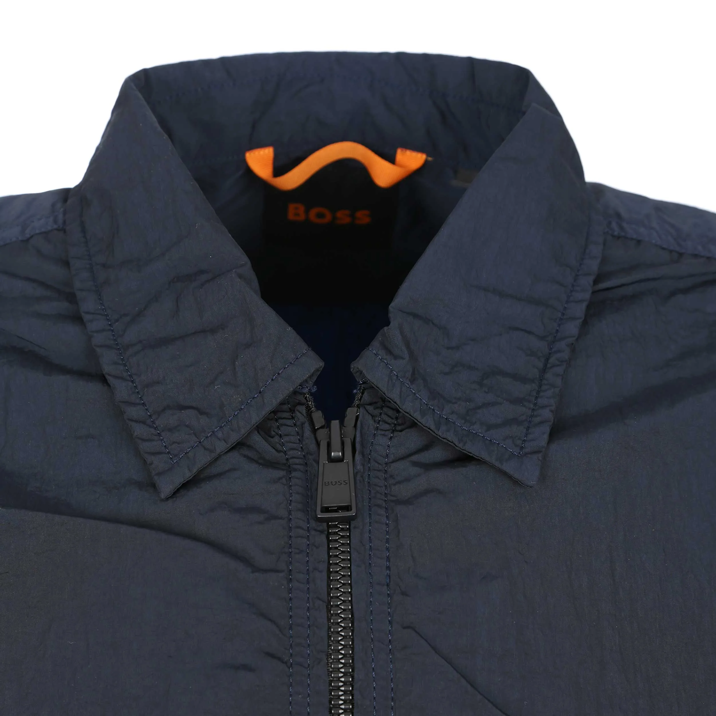 BOSS Lovel Zip 9 Shirt in Navy