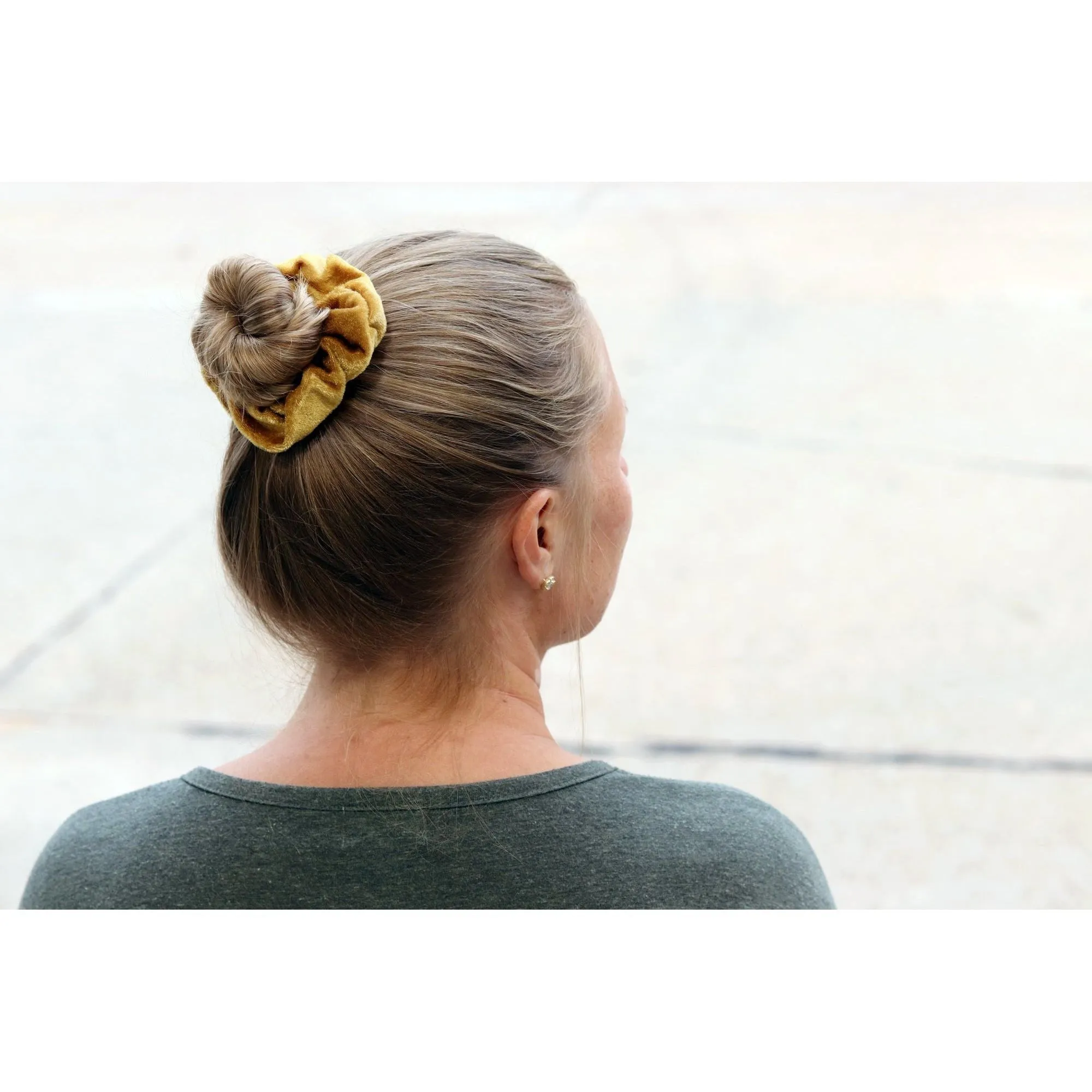 Bright Velvet Scrunchies - 6 Pack