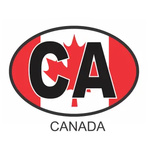 Canada OSC2 Colour Oval Car Decal