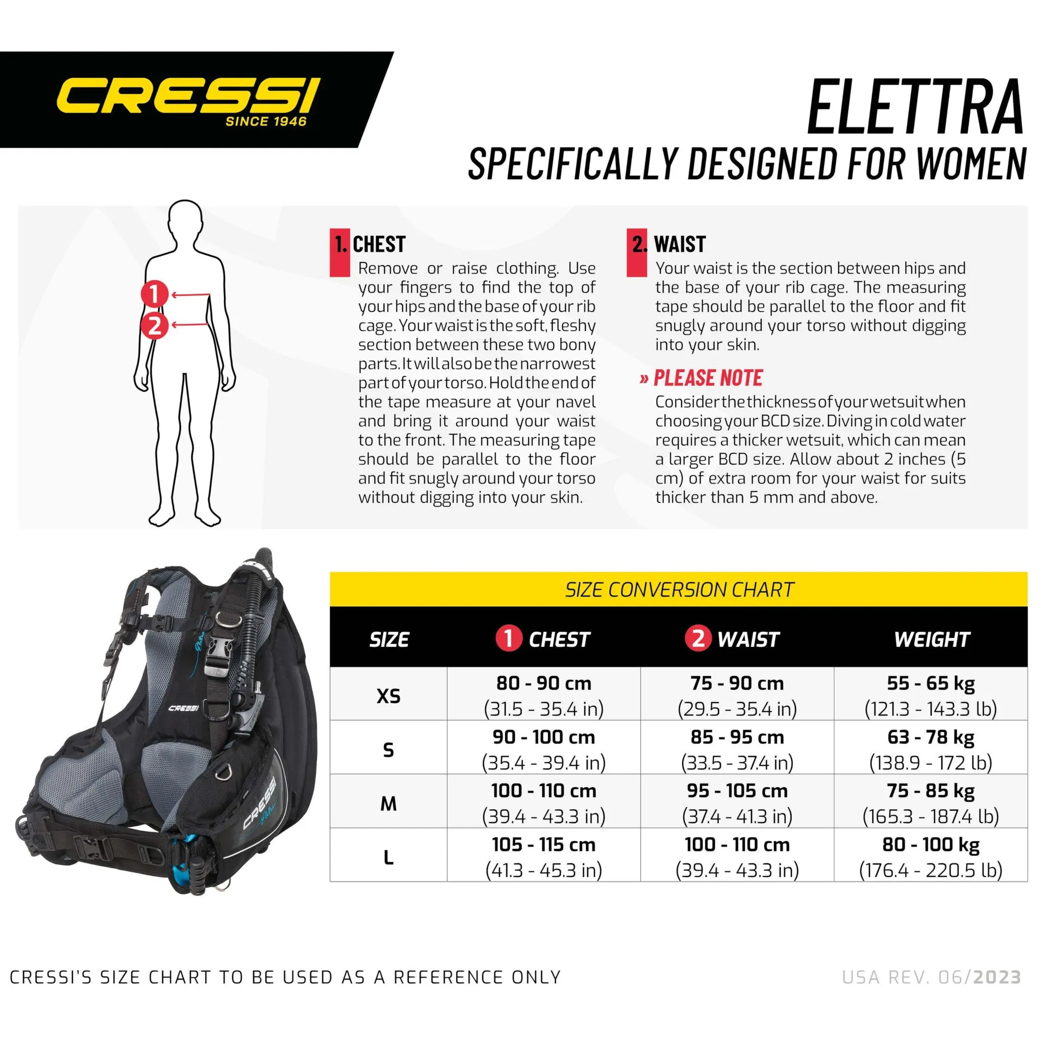 Cressi Elettra Lady Package