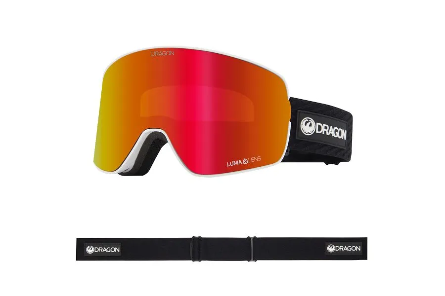 Dragon NFX2 Snow Goggles Low Bridge 2024 Icon Red / Lumalens Red Ion   Lumalens Light Rose