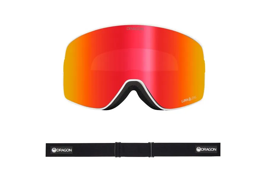 Dragon NFX2 Snow Goggles Low Bridge 2024 Icon Red / Lumalens Red Ion   Lumalens Light Rose