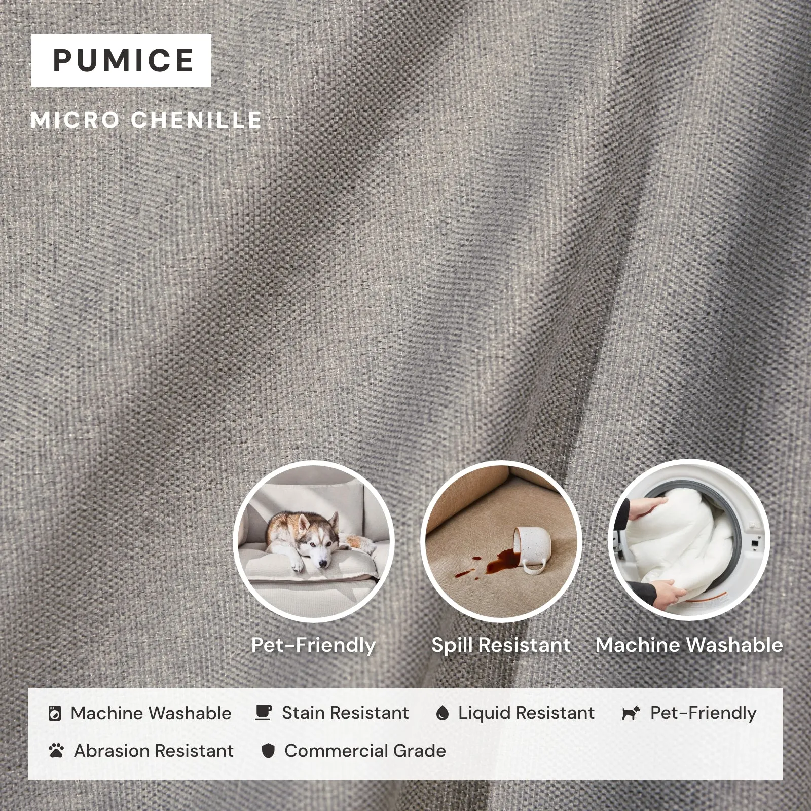 Elevate Comfort Layer for 2-Seater Sectional in Pumice