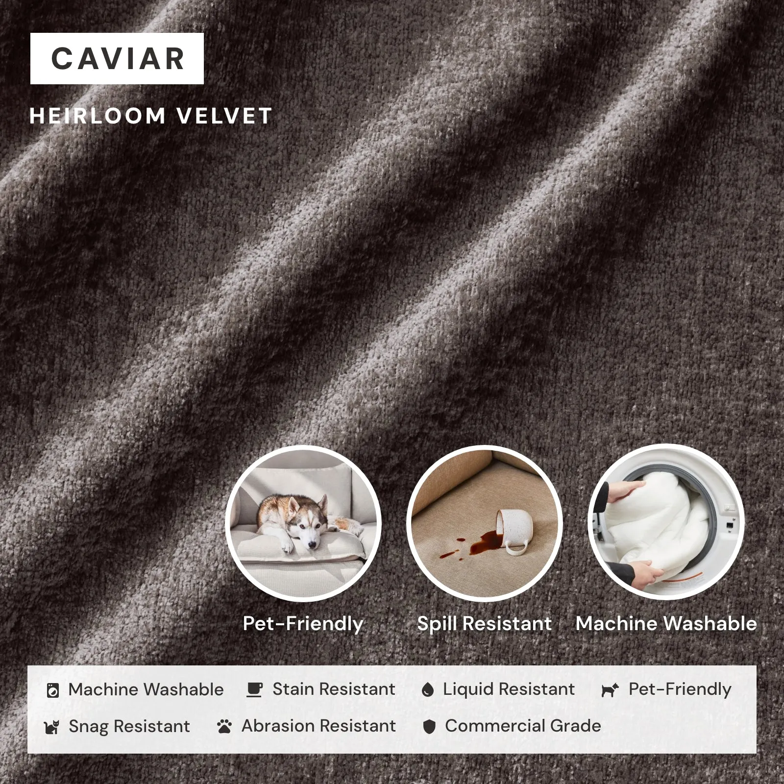 Elevate Comfort Layer for 4-Seater Sectional in Caviar