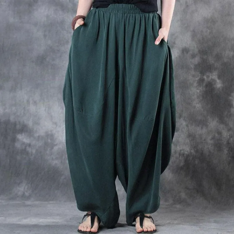 Flowy & Free Cotton Harem Pants  | Zen