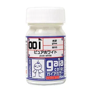 Gaia Notes Base Color 001 Gloss Pure White Lacquer Paint 15ml