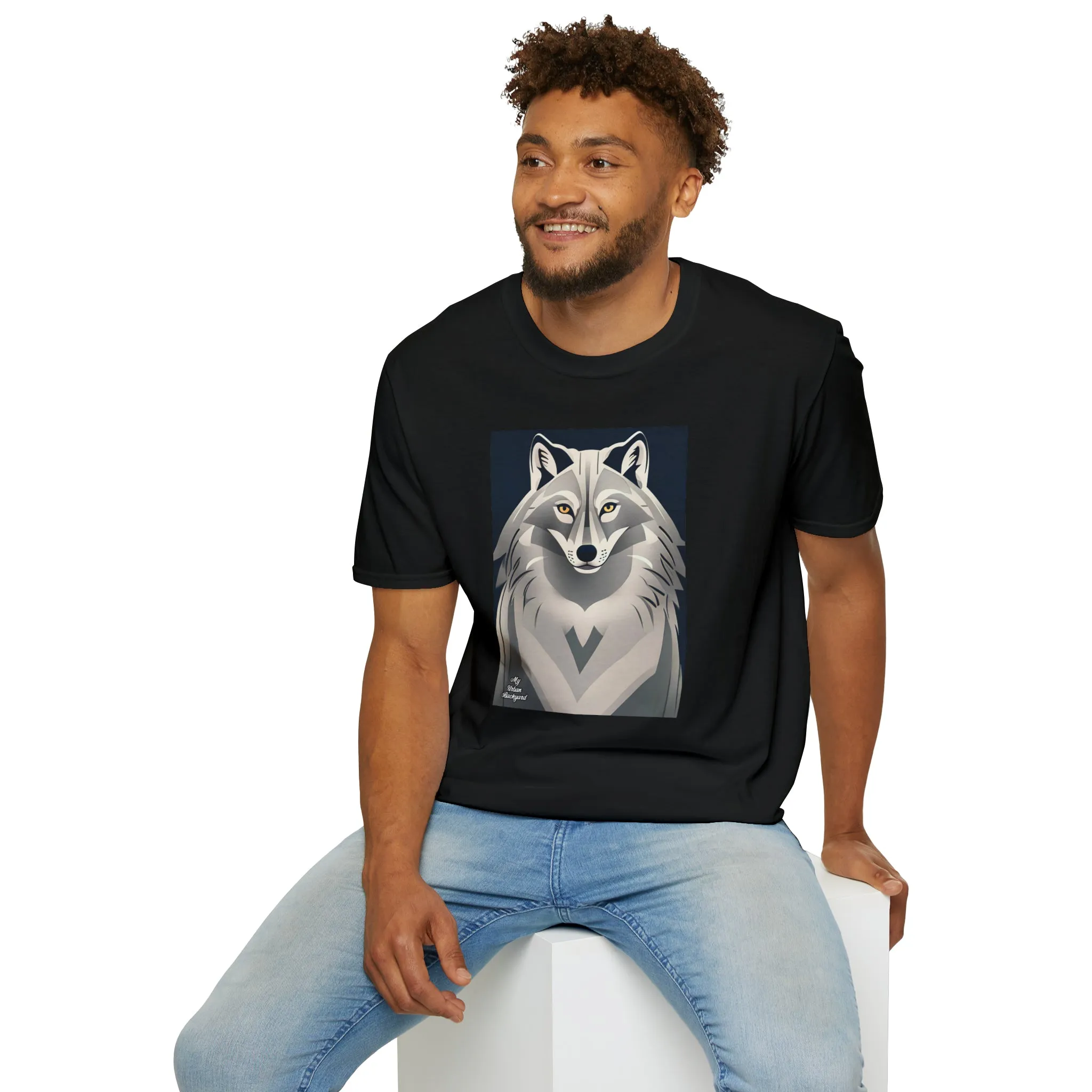 Gray Wolf, Soft 100% Cotton T-Shirt, Unisex, Short Sleeve, Classic Fit