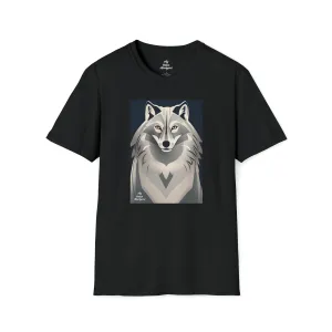 Gray Wolf, Soft 100% Cotton T-Shirt, Unisex, Short Sleeve, Classic Fit