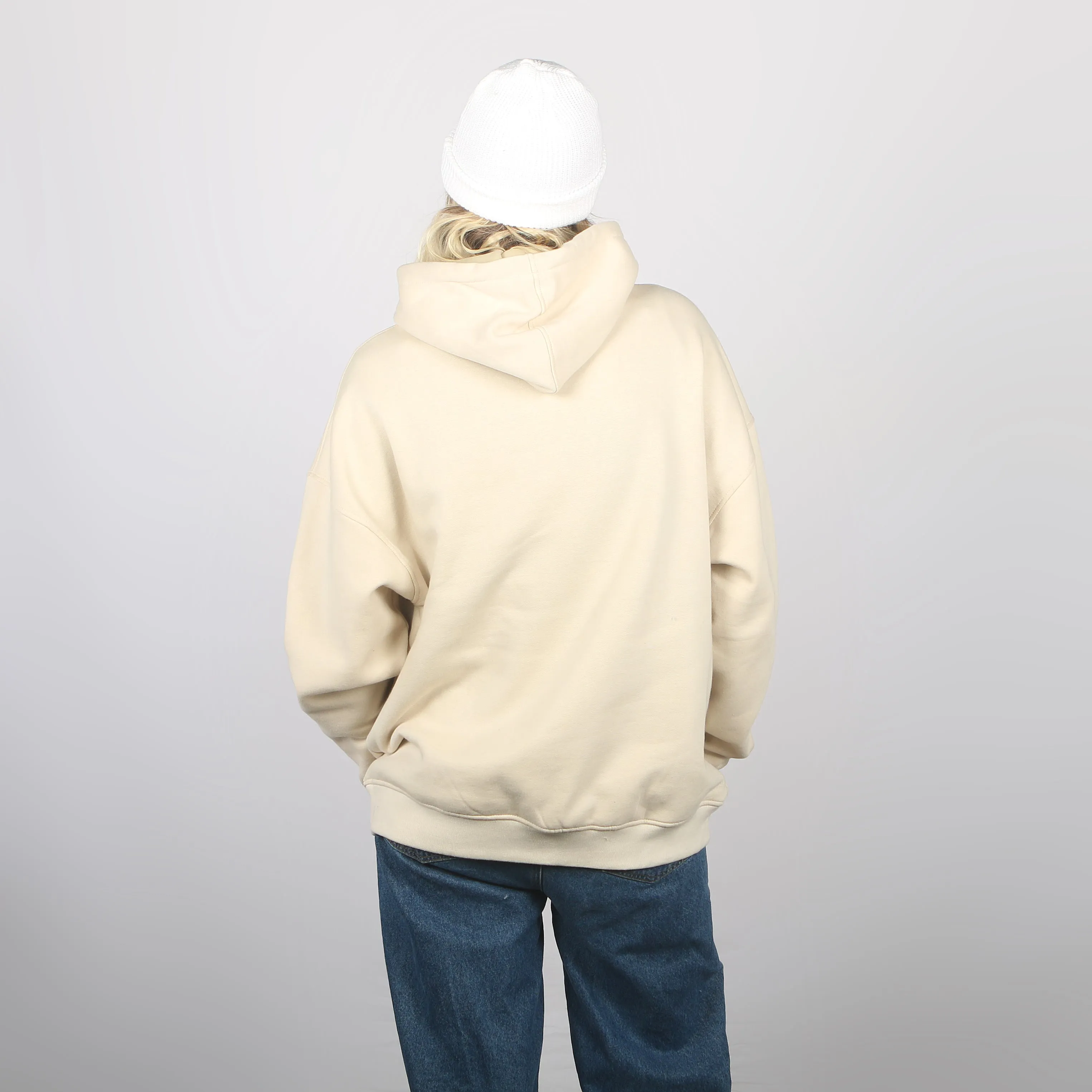 I Ride Sideways DWR Oversized Fit Womens Hoodie Flutter Tan