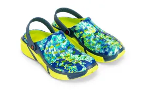 Joybees Mens Trekking Clog Graphic Kryptek Mahi Mahi Citrus