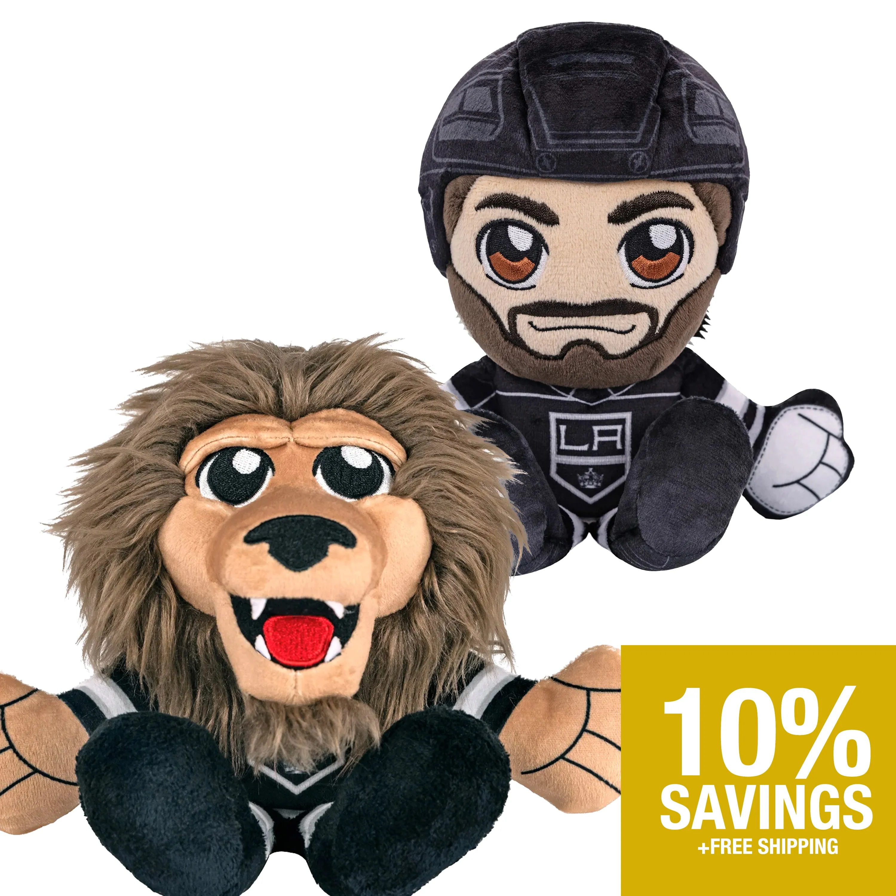 Los Angeles Kings Bundle: 8" Drew Doughty & Bailey Kuricha Plushies