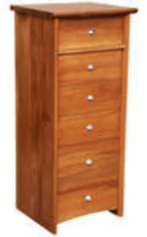 NZ Made Verso 6 Drawer Slimline Chest