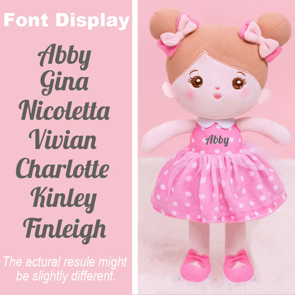 Personalized 13 Inch Girl Plush Doll