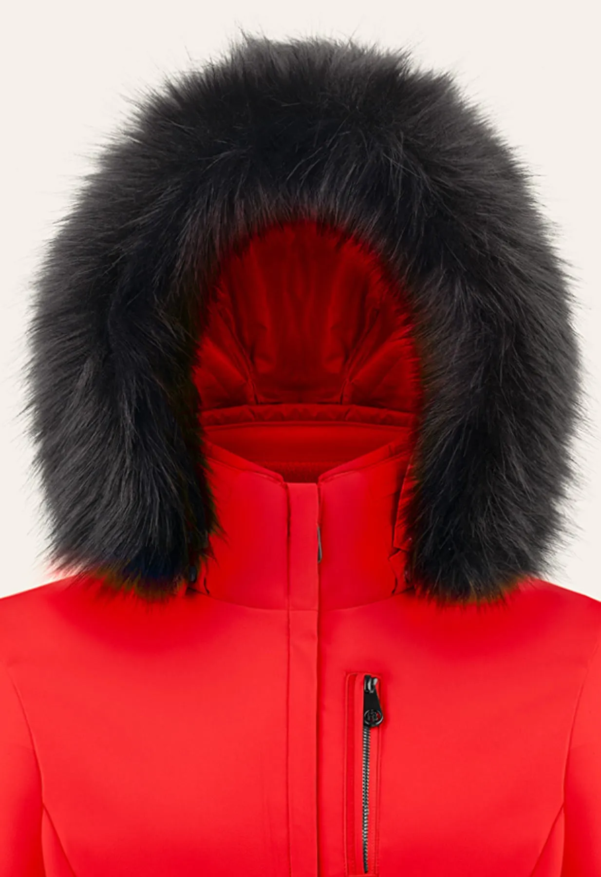 Poivre Blanc W24-0802 Stretch Ski Jacket in Red