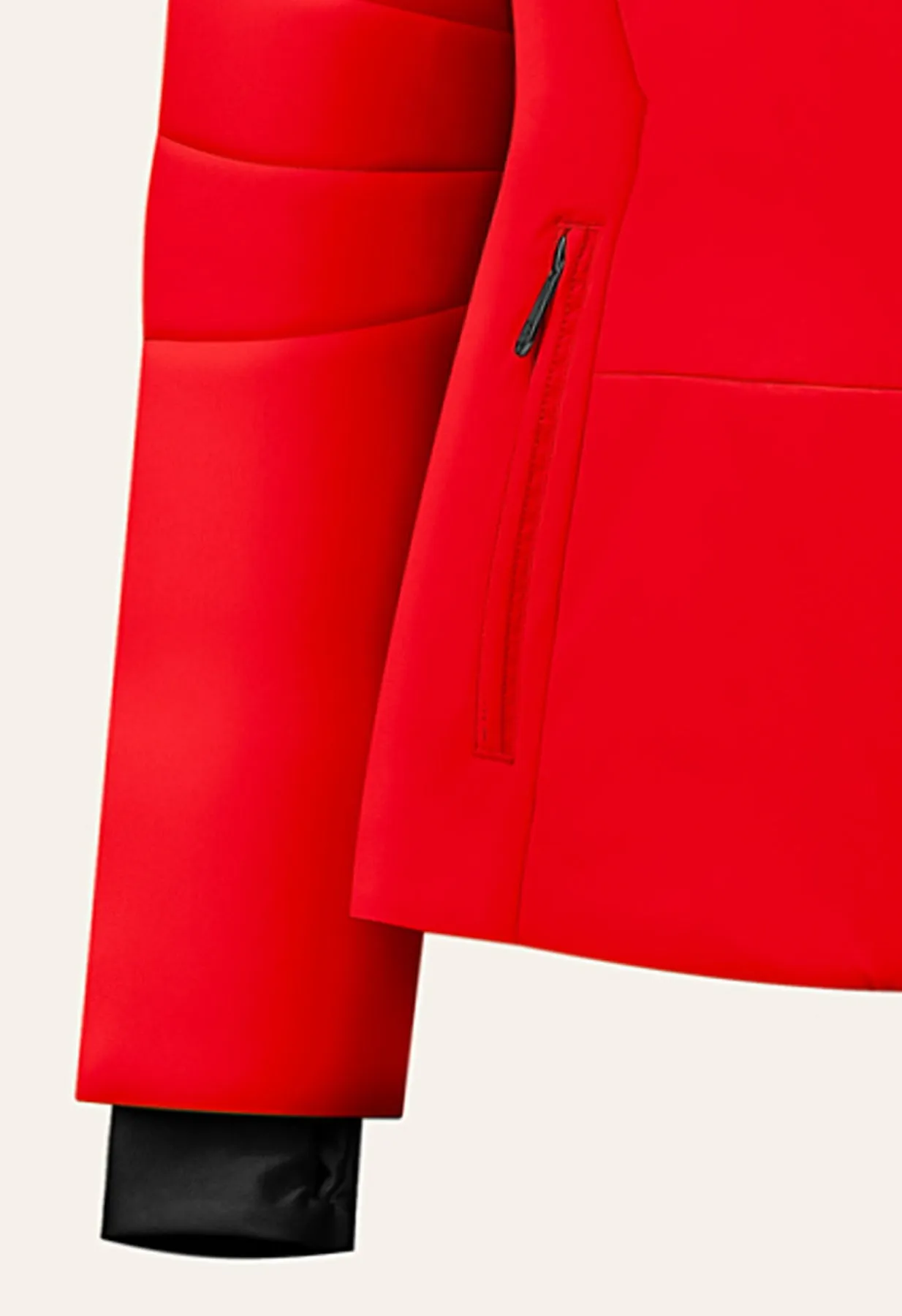 Poivre Blanc W24-0802 Stretch Ski Jacket in Red