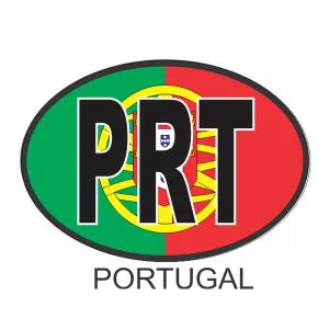 Portugal OSC3 Colour Oval Car Decal