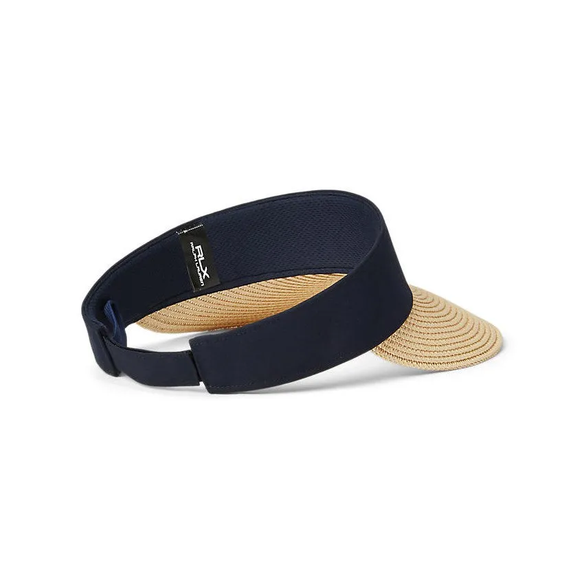 RLX Ralph Lauren Women's Straw Visor - French Navy