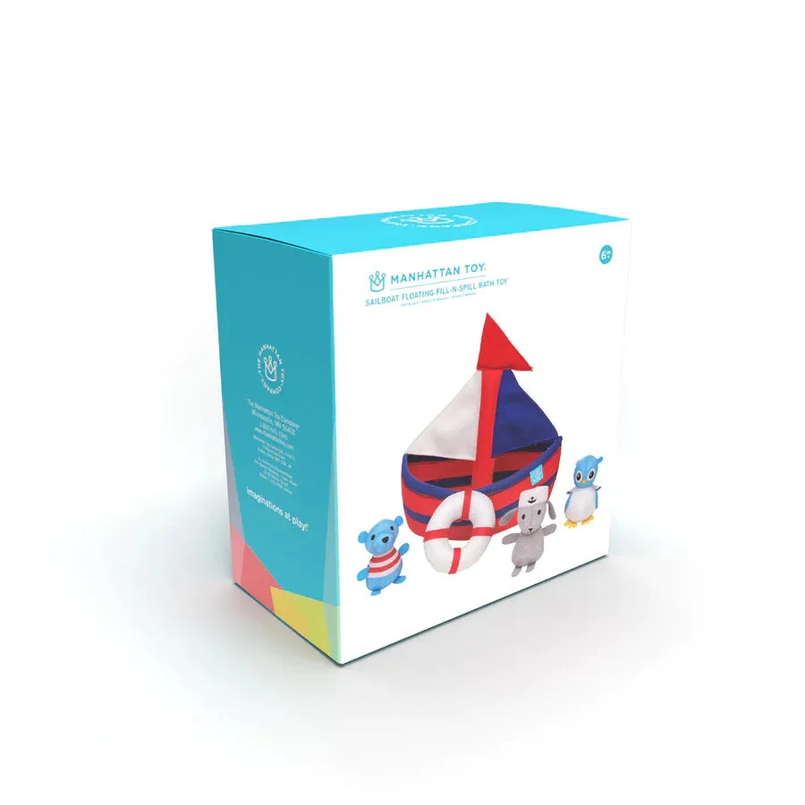 Sailboat Floating Fill N Spill Bath Toy