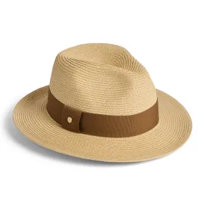 Sienna Ladies Paper Braid Fedora - Straw by Failsworth