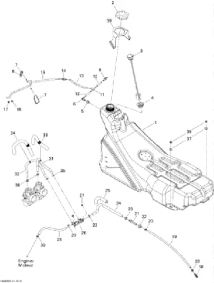 Ski-Doo Formed Hose for Fuel Systems