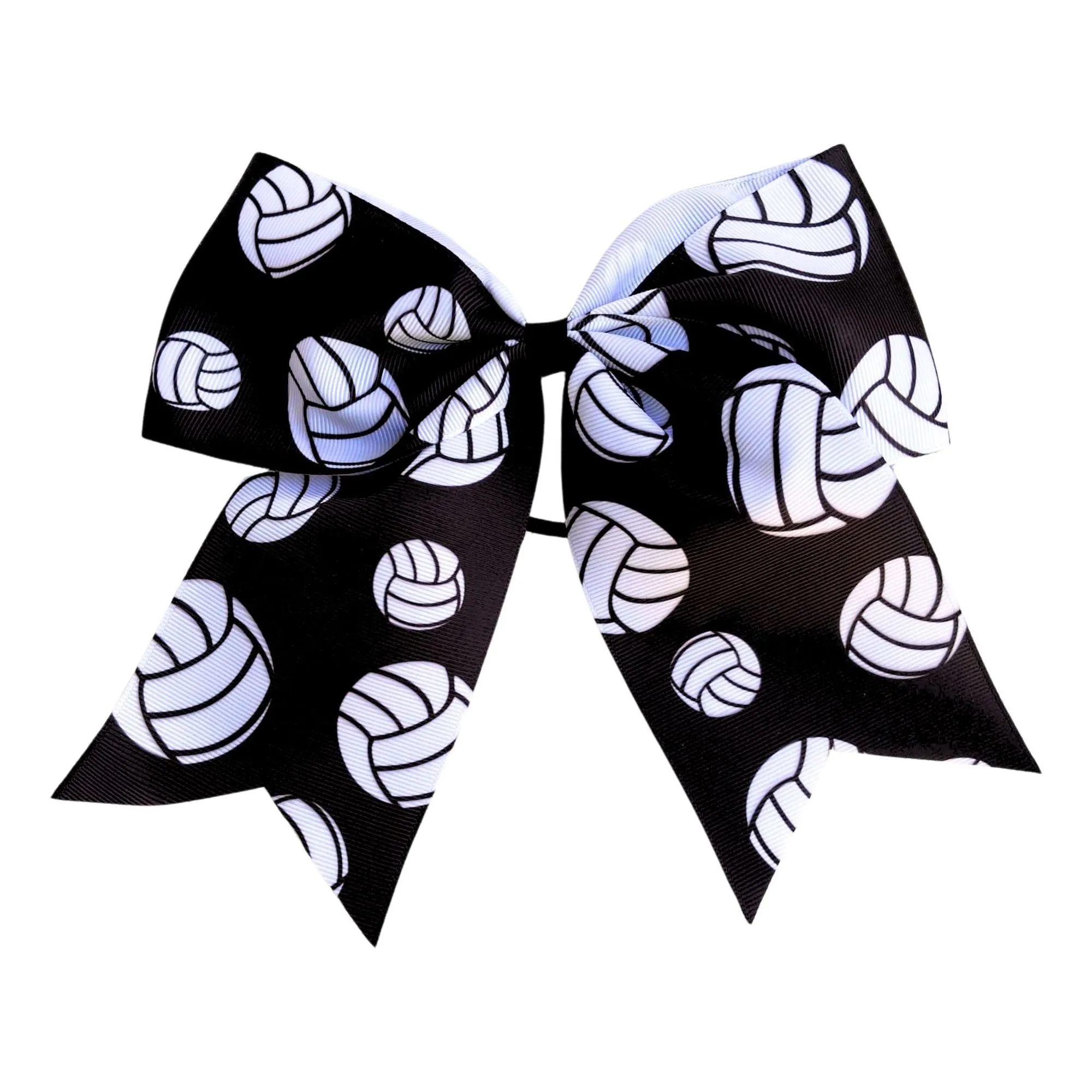 Sports Bows for Girls Large Hair Bows with Ponytail Holder Softball Volleyball Basketball Soccer Ribbon