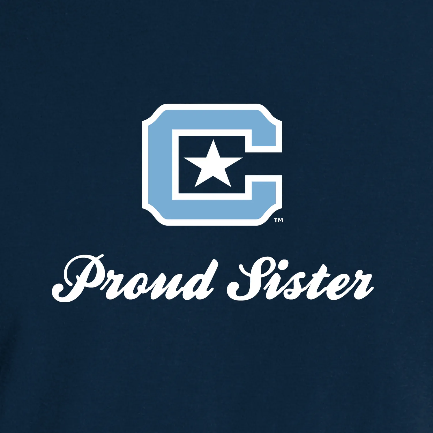 The Citadel Block C, Proud Sister, Comfort Colors ® Ring Spun Crewneck Sweatshirt