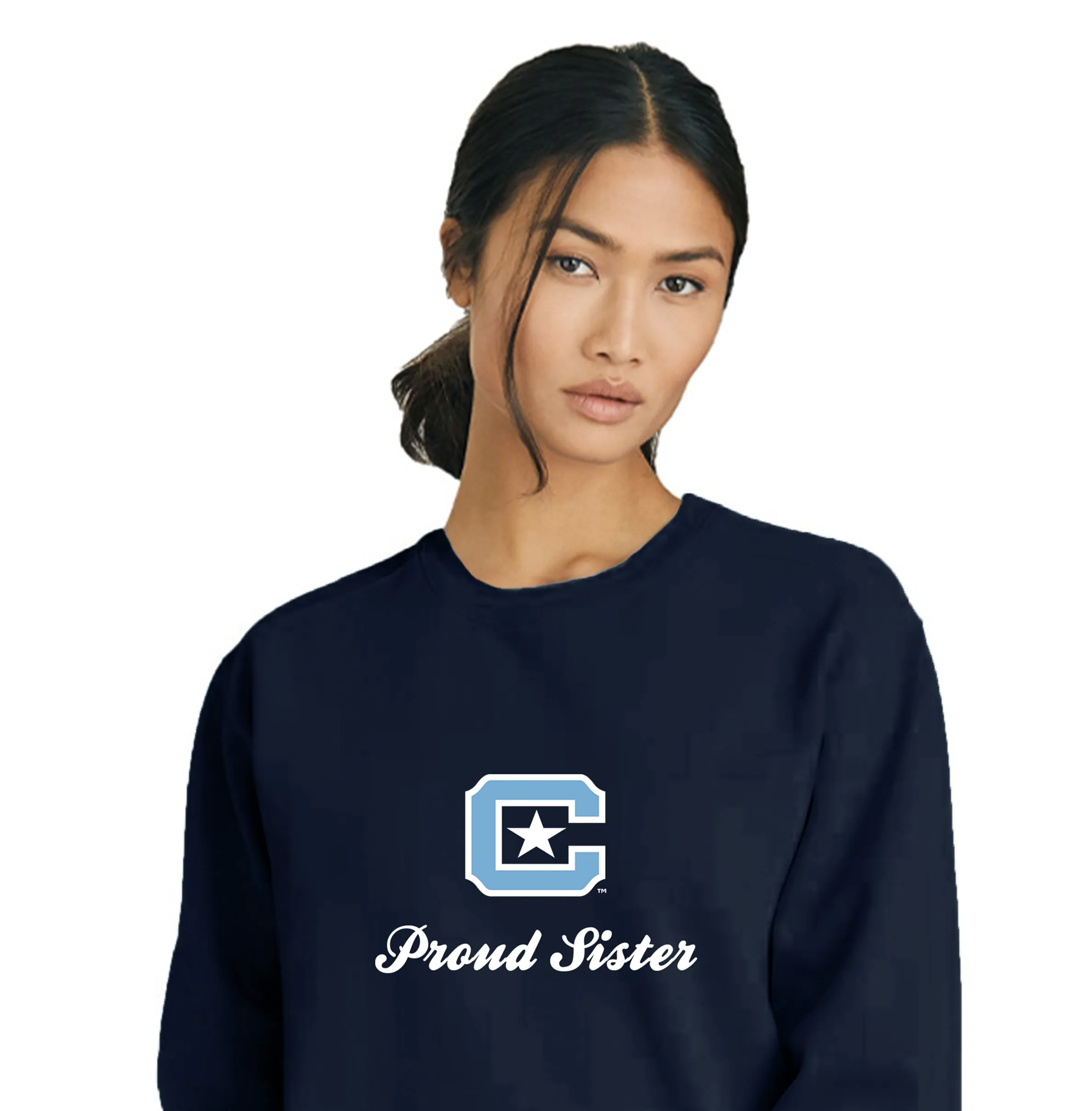 The Citadel Block C, Proud Sister, Comfort Colors ® Ring Spun Crewneck Sweatshirt