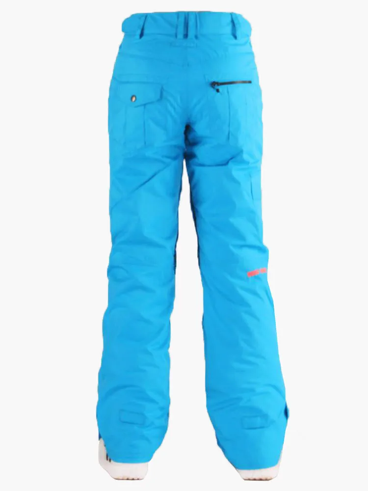 Thermal Warm High Waterproof Windproof Blue Women's Snowboard & Ski Pants