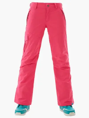 Thermal Warm High Waterproof Windproof Pink Women's Ski Pants/Snow Pants