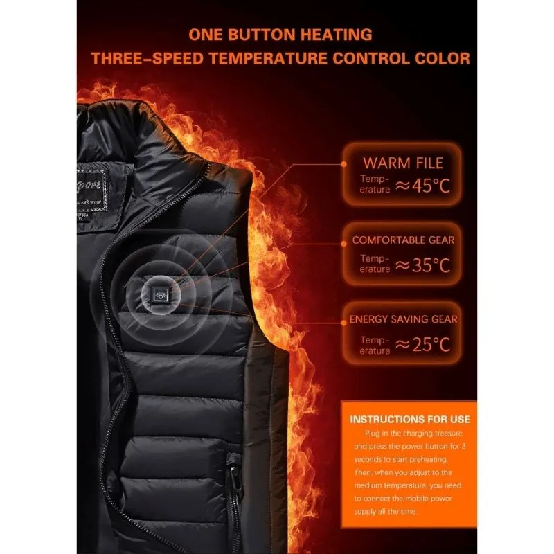 Unisex Warming Heated Vest (Upgrade)