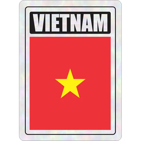 Vietnam Prismatic Hologram Car Decal Sticker