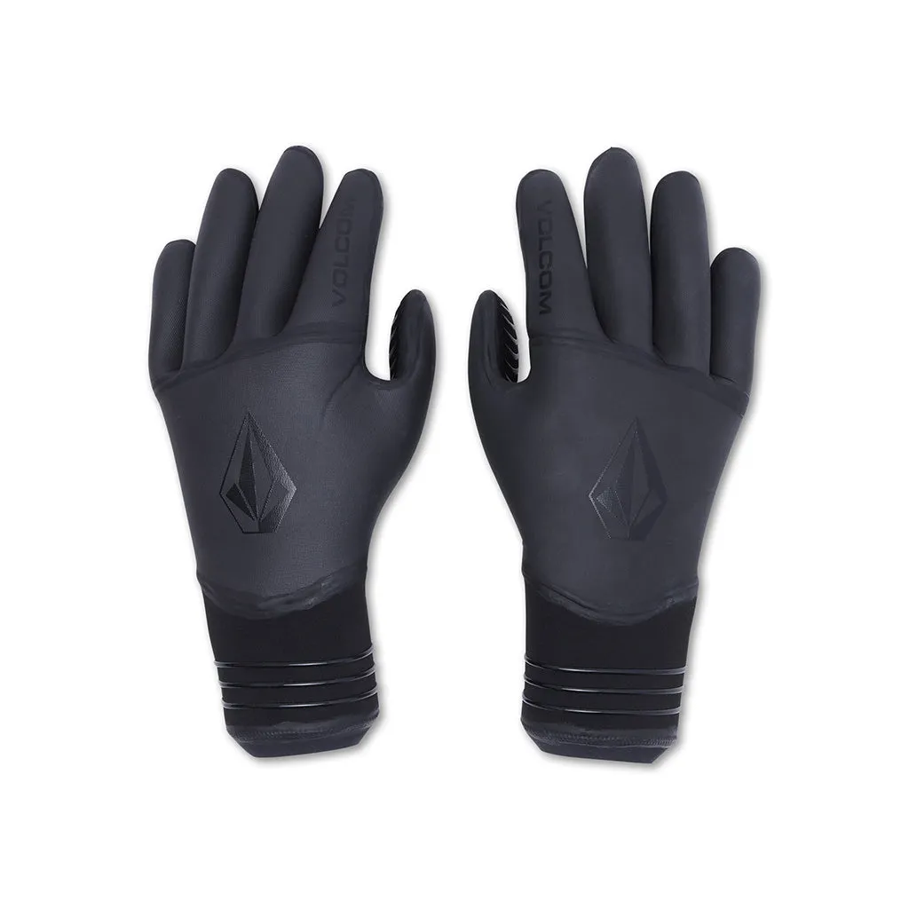 Volcom 3mm 5-Finger Wetsuit Glove - Black