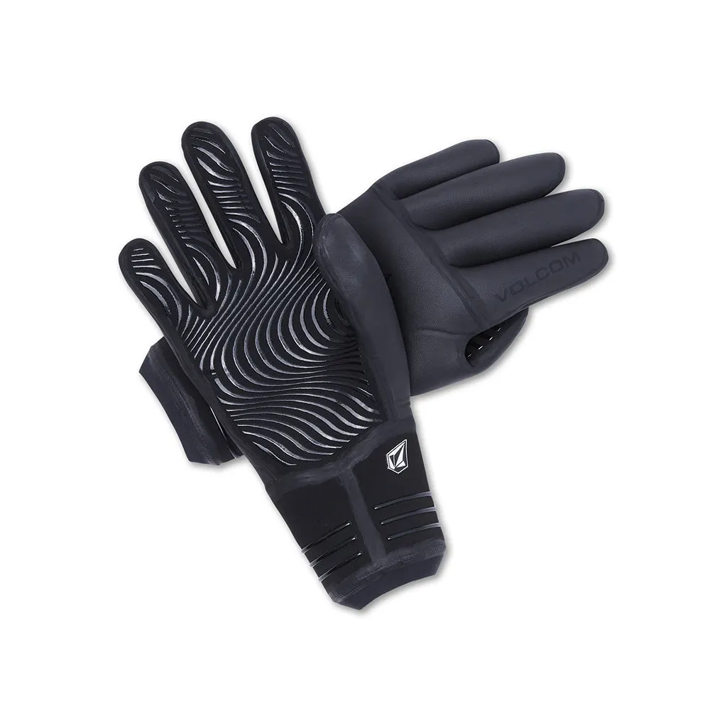 Volcom 3mm 5-Finger Wetsuit Glove - Black