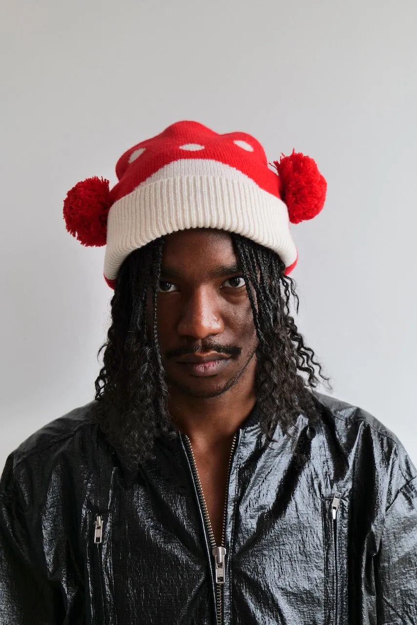 Walter Van Beirendonck Walter Beanie Red / Off White FW 24-25