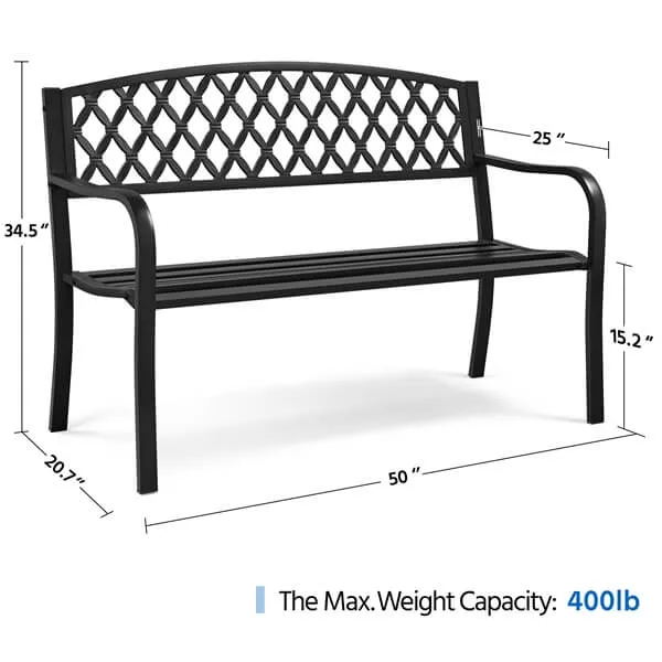 Yaheetech Patio Park Garden Bench